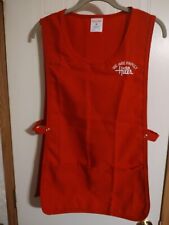 Vintage Hills Department Store Employee Vest Size Small Red polyester W/Pockets  picture