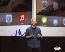Tim Cook Apple CEO Signed Autographed 8x10 Photo PSA/DNA COA picture