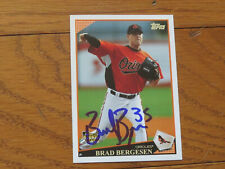 Brad Bergesen Autographed Hand Signed Card Baltimore Orioles Topps picture