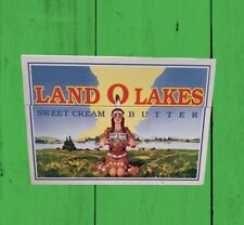 Vintage Land O Lakes Metal Butter Tin W/ Sealed Recipes picture