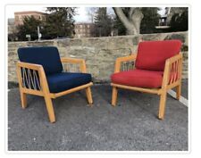 Pair Of Edward Wormley For Drexel Mid Century Modern Rope Chairs picture