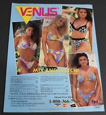 1995 Print Ad Sexy Venus Swimwear Blonde Lady Bikini Beauty Jacksonville Florida picture