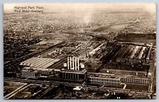 Highland Park MI~Birdseye Ford Motor Co Plant~Henry Ford Trade School~c1925 RPPC picture