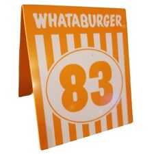 Individual WHATABURGER Restaurant Table Tent Number 83 Modern Glossy picture