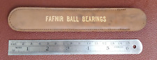 Vintage  Machinist RULE Ruler ~ FAFNIR BALL BEARINGS USA 🇺🇸 POCKET RULE picture