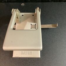 Bates Perforator Two Hole Punch Model 2 Gray Metal Vintage picture