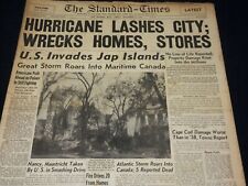 1944 SEPTEMBER 15 NEW BEDFORD STANDARD TIMES - HURRICANE LASHES CITY - NT 8908 picture
