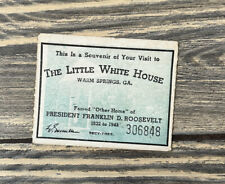 Vintage The Little White House Warm Springs GA Souvenir Ticket picture