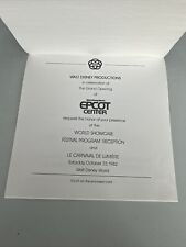 1982 EPCOT WALT DISNEY WORLD GRAND OPENING Festival Cast Member INVITATION RARE picture