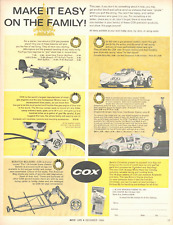 1966 COX Model Car Plane gas engine PRINT AD toy Christmas gift racing picture