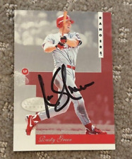 1996 Leaf Signature Series #104 Rusty Greer signed autographed card Texas Ranger picture