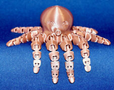 OCTOPUS ~ Flexible Articulating ~ Rose Gold ~ 3D Printed in USA ~ Fidget Toy picture
