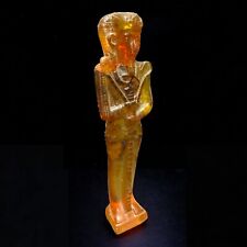 Antique Khonsu moon god of Ancient Egyptian Figure Pharaonic Rare Egyptian BC picture