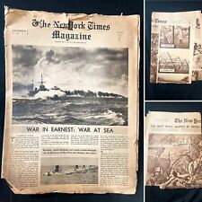 16pc Lot of Ephemera  -NY Times, Diary, Red Cross Cards & More 1939 - 1950 picture