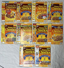 1990's-2000's Empty Honey Nut Cheerios 14OZ Cereal Boxes Lot of 10 SKU U199/244 picture