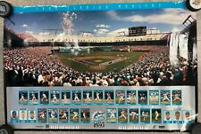 1993 'MLB' 'FLORIDA MARLINS INAUGURAL YEAR STADIUM' POSTER 36X24
