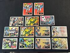 1966 Topps Batman Black Bat Card Lot Of 13 Total Cards - (2x Batman Black Bat) picture