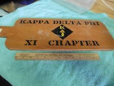 Initiation Paddle Wood College Fraternity Kappa Delta Phi XI  Caporusco Jaquith picture