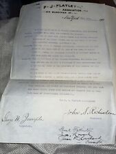 1901 P J Flatley Association New York Letter on President McKinley Assassination picture
