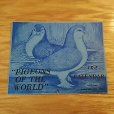 Vintage Issue Two 1982 Pigeons of the World Diane Jacky 12 Month Calendar Signed picture