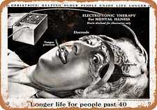 Metal Sign - 1948 Electro-Shock Therapy for Seniors - Vintage Look Reproduction picture