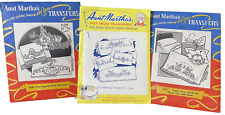 Vintage Aunt Martha's Hot Iron Transfers 3268 3213 3752 Pillow Slips Embroidery picture