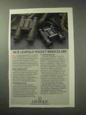 1985 Leupold Pocket Binoculars Ad picture