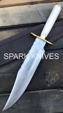 18'' SPARK CUSTOM HANDMADE D2 HUNTING BOWIE KNIFE QUALITY W/Sheath picture