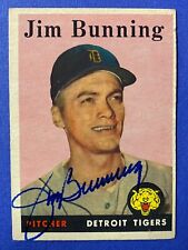 1958 Topps JIM BUNNING #115 signed autographed card—2nd Year Card picture
