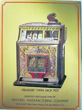 Watling Treasury Twin Jack Pot Metal Sign  picture