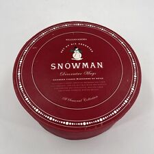 6 Williams Sonoma Snowman Mugs Set Christmas Assorted Original Hat Box picture