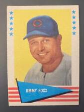 1961 Fleer #28 Jimmy Foxx VGEX Philadelphia Athletics HOF picture