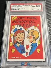 1960 Topps PSA 8 Vintage Funny Valentines #36A Graded NM-MT - Clean Holder picture