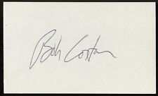 Bob Costas signed autograph auto 3x5 index card Sportscaster Olympic Games BAS picture