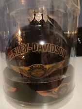 Harley Davidson Large Black  Ornament with writing of 110 years of Great Cycles picture