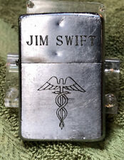 Rare 1966 MEDICAL CORPS Vietnam Zippo Lighter Engraved JIM SWIFT Original Insert picture
