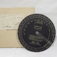 Vintage WWII True Airspeed Computer G-1 Cruver WW2 Aircraft Instrument picture