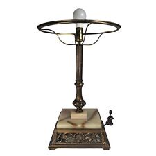Incredibly Rare Frankart Inc Brass & Onyx Art Deco Table Lamp 1920/30 Stunning picture