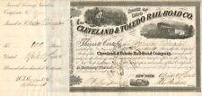 Cleveland and Toledo Rail-Road Co. signed by Johnston Livingston - Autographed S picture