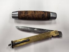 Antique Joh Engstrom Eskilstuna Sweden Burl Barrel Internal Folding Pocket Knife picture