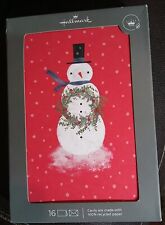 Hallmark Holiday Boxed Cards Snowman 16 Christmas Greeting Cards and Envelopes picture