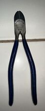 Vintage Craftsman USA 7.5” Inch Side Cutter Diagonal Pliers Blue Handle picture