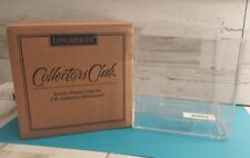 Longaberger Collectors Club Miniature Basket Acrylic Display Case Box Mint NOS picture