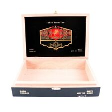 The Devil's Hand Dark Corojo Sixty Empty Empty Wooden Cigar Box 10.25