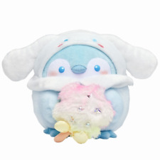 Koupen Chan × Sanrio Characters Plush Doll M Cinnamoroll Stuffed Toy Penguin 8in picture