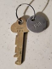 Super Rare Vintage Original Diebold Inc. Key #1323 With Ring And Tag 350 Safety picture