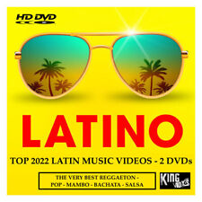 Top 2022 Spanish Latin 72 Music Videos 2-DVDs Ft Reggaeton Bachata Salsa MAMBO  picture