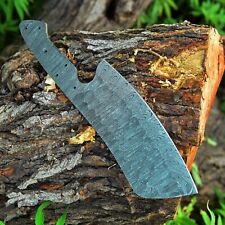 HANDMADE DAMASCUS STEEL MEAT CLEAVER CHOPPER CHEF KITCHEN BLANK BLADE KNIFE picture