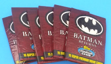 1992 Topps BATMAN RETURNS 6 WAX PACKS NEW OLD STOCK Vintage Factory Sealed. picture