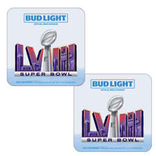 (25-Pack) 2024 Super Bowl LVIII Bud Light Coasters | Super Bowl Party Coasters picture